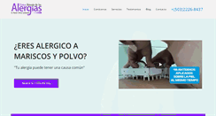 Desktop Screenshot of clinicaliberatedelasalergias.com