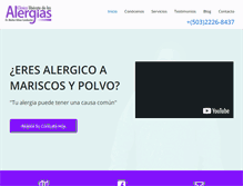 Tablet Screenshot of clinicaliberatedelasalergias.com